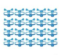 20 Pack Wire Fence Tensioner with Swivelling Handle, Heavy Duty Plastic Wire Strainer for Electric Fencing, Mesh Fence and Washing Lines, Garden Yard Outdoor Use(Blue)