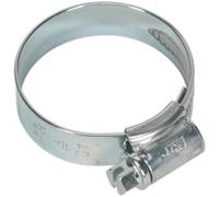 20 PACK Zinc Plated Hose Clip - 30 to 40mm Diameter - External Pressed Threads