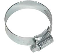 20 PACK Zinc Plated Hose Clip - 35 to 45mm Diameter - External Pressed Threads
