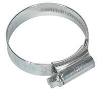20 PACK Zinc Plated Hose Clip - 35 to 50mm Diameter - External Pressed Threads
