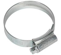 20 Pack Zinc Plated Hose Clip - 40 To 55mm Diameter - External Pressed Threads