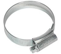 20 PACK Zinc Plated Hose Clip - 40 to 55mm Diameter - External Pressed Threads