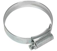 20 PACK Zinc Plated Hose Clip - 45 to 60mm Diameter - External Pressed Threads