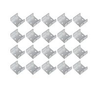 20 Pack Zinc Steel Fence Panel Clips 32mm and 50mm Sizes for Secure Fixing of Trellis and Timber Posts with Rust Resistance (32)