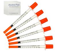 20 pack1ml Dispensing Measuring Tool with 31G (8mm long)+ Alcohol Wipes, Plastic Multiple Uses Measuring Tools, Individually Wrapped (20 Units + 20 Wipes)