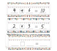 20 Packs Number Line Dry Erase Boards Cards, Double Sided Writable and Erasable Board Card Featuring -10-10 Number Line On One Side 0-20 On The Other, Classroom Must Haves Boards for Students