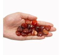 20 Packs of Tumbled Polished Natural Carnelian Crystals Heart Stones, Crystals and Healing Stones Quartz Bulk for Wicca, Reiki, Healing Energy, Chakra Stones, Witchcraft Supplies