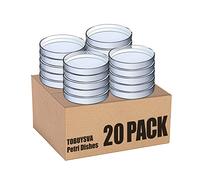 20 Packs Sterile Plastic Petri Dishes with lid Thickened Version, 90mm Dia x 15mm Deep Clear 3 Vents for Lab Analysis, School Science Experiment, Plant and Seed Culture Cell-Culture Dish