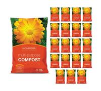 20 Packs X 40L Richmoor Multi Purpose Compost Garden Plants Potting Soil