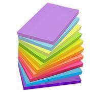 20 Pads Large Sticky Notes, 10 x 15 mm 1000 Sheets Bright Sticky Notes, Removable Self-Adhesive Memo Notes for Holiday Shop, Teacher Appreciation Xmas Gift 50 Sheets Each