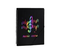 20 Page Sheet Protectors for Music Scores Adjustable Pages with Transparent Sleeves Refillable Clear Inserts
