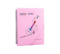 20 Page Sheet Protectors for Music Scores Adjustable Pages with Transparent Sleeves Refillable Clear Inserts
