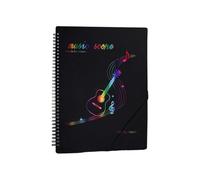 20 Page Sheet Protectors for Music Scores Adjustable Pages with Transparent Sleeves Refillable Clear Inserts