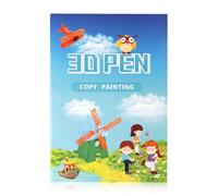 20 Pages 40 Patterns 3D Pen Drawing Book Templates, with a Reusable Transparent PVC Drawing Board, 3D Art Pen Accessories for Kids and Adults Starter for 3D Printing Pen