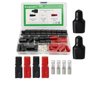 20 Pair 30A Quick Disconnect Terminals Connectors 1.5-4mm² (12-14 AWG) Battery Connector Modular Power Connector with PVC Flame Retardant Connector Sleeve Cover