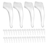 20 Pair Glasses Grips for Behind The Ear, Anti-Slip Eye Glasses Ear Grippers, Silicone Grip Sleeve Retainers for Sports, Sunglasses Reading, Anti Slip Grip