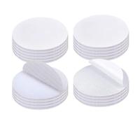20 Pair Sticky Back Velcro Heavy Duty, Round 5 cm Sticky Velcro Pads, White Double Sided Sticky Pads Dots No Nail for Mounting, Hanging or Organizing Items