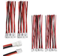 20 Pairs 1.25mm 2 Pin Mini Micro Male and Female Connector Plug with 10cm Wire Cable