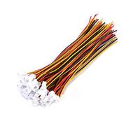 20 Pairs 1.25mm Micro JST Male&Female Connector Plug 2-Pin/3-Pin Mini Micro JST Connector Wire JST 2 Pin Micro Electrical Male and Female Connector Plug with 100mm Wires Cables for Circuit Board(3Pin)