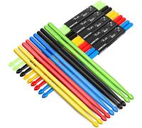 20 Pairs 5A Drum Sticks Nylon Drumsticks Light Drumsticks Non Slip Exercise Drumsticks for Kids Adults Musical Instrument Percussion Accessories (Colored)