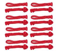 20 Pairs Chinese Knot Buttons for Sweater and Shawl, Satin Red