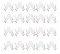 20 Pairs Cotton Gloves for Eczema, White Cotton Gloves for Dry Hands, Moisturising Gloves for Night Care, Makeup Parties and Jewellery Handling