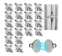 20 Pairs Curtain Magnets, Magnetic Clips with Removable Round Curtain Magnets No Sewing Buttons Closure Prevent Light Leakage Magnetic Closure Weights Buckle for Home Bedroom Office Draperies Gazebo