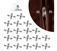 20 Pairs Curtain Magnets, Reusable Plus Size 0.98 Inch Magnetic Curtain Clips Curtain Magnets Closure Prevent Light Leaking for Home Outdoor Curtains
