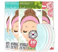 20 Pairs Eye Pads for Dark Circles and Puffiness - Korean Collagen - Skin Care for Puffy Eyes - Hydrogel Eye Patches - Undereye Mask - Aloe Vera Rose Green Tea Gel Pads