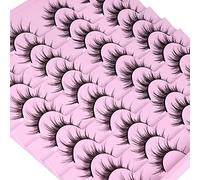 20 Pairs False 4 Styles Pack 3D Volume Faux Mink Lashes Packs[Manga Lashes 2 Styles Mixed, ]