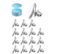 20 Pairs Magnetic Curtain Clips 20mm with Adhesive, Curtain Magnets Closure for Blackout Curtains, Magnets for Curtains Ring Set for Home, Bedroom, Office
