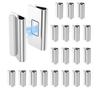 20 Pairs Magnetic Curtain Clips, Strong Curtain Magnets Closure, Detachable Blackout Blind Accessory No Drill Privacy Protection for Home Bedroom Office Travel