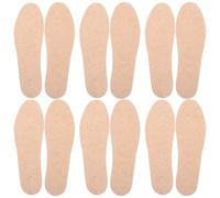 20 Pairs Men's Wood Pulp Shoe Liners, Beige Size 44 | Breathable Thin Inserts, Anti Sweat and Odour Absorber, Nonslip Design, for Sports Training Use
