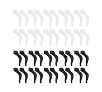 20 Pairs Non-Slip Glasses Leg Covers Silicone Glasses Leg Bracket Universal Glasses Ear Pads for Sunglasses Myopia Glasses Goggles (Transparent Color, Black)