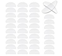 20 pairs of self-adhesive silicone nose pads, non-slip glasses nose pads suitable for thin glasses.