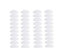 20 Pairs Silicone Nose Pads for Glasses, Stick on Nose Pads, D Shape Adhesive Nose Cushions for Eyeglasses Spectacle Reading Glasses Sunglasses, Transparent