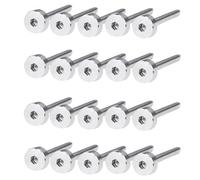 20 Pairs Stainless Steel T316 Cable Railing Kit with 1/8 Inch Wire Crimping Tool & Bolt Ends for Wood & Metal Posts - Ideal for Decks & Balconies