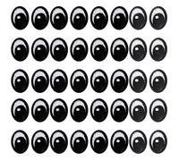 20 Pairs White Black Eyes Iron on Patch, Cute Eyes Embroidery Sew On Patches Polyester Sew on Eye Patch Decorative Cartoon Eye Patches for Clothing Hat Backpack Shoes Jacket, 0.78x0.6inch