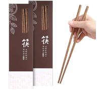 20 Pairs Wooden Chopsticks Long 25.2 cm, Chop Sticks Wooden Chop Sticks for Beginners, Resusable Bamboo Cooking Chopsticks, Chinese Japanese Chopstick