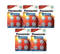 20 PANASONIC CR2032 BATTERIES LITHIUM POWER 3V COIN CELL 4BL EXP 2033 NEW