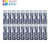 20 PANASONIC POWERLINE INDUSTRIAL AA R6 BATTERIES ALKALINE MN1500 AM3 E91 2030