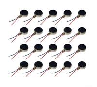 20 PCS 1027 Vibration Motor 3.0V DC Miniature Flat Button Vibrating Motor for Smartphones, Electric Toys, Wearables, Toothbrushes, Robots, Drones