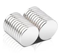 20 PCS 15x2mm Magnets Extra Strong Neodymium Magnets, Small Round Mini Magnet for Magnetic Boards, Refrigerators, Whiteboards, Crafts, Bulletin Boards, Kitchens, Office