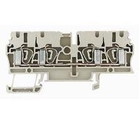 20 pcs - 1608570000 Weidmuller ZDU Series Brown Feed Through Terminal Block, 2.5