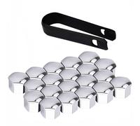 20 Pcs 19mm Wheel Nut Covers, Black Hub Caps for Alloy Wheels, 19 mm Wheel Bolt Caps for Car