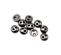 20 PCS 2 Hole Mini Metal Round Buttons Small Bread Buttons for Doll Clothes Bag Deoration Sewing Craft