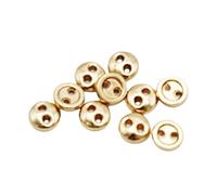 20 PCS 2 Hole Mini Metal Round Buttons Small Bread Buttons for Doll Clothes Bag Deoration Sewing Craft