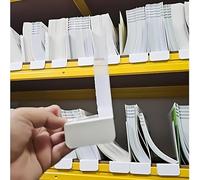 20 Pcs 20 * 12CM 1MM Library Book Mini Shelf Dividers, Flexible Label Markers with Stickers, for Classroom Teacher Supplies, Closet Rack Plastic Dividers, Writable & Reusable for Sorting Book Type