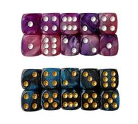 20 PCS 20 Dice Set, D20 Dice and D6 Dice Set for Warhammer, 6-sided Acrylic Dice for Classroom Math Learning Board Games Playing and Rolling, DND Gaming