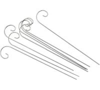 20 Pcs 20cm Silver Plant Label Hooks Garden Markers Stake Holder Plant Label Hanger Garden Plant Sign Stake Rustproof Deformed Plant Sign Hooks Hanging Rods for Flower Planter Markers